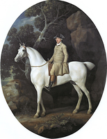 Self Portrait on a White Hunter
