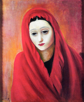Woman in a Red Shawl