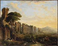 View of an Aqueduct in the Campagna near Rome