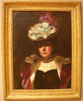 Woman in a Green Hat