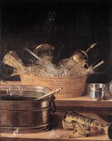 Still Life with Panier and Glasses