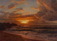 Sunset over the Sea