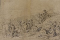Louis XIV Visiting a Trench During the Siege of Tournai in 1667