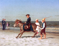 Children and Donkey