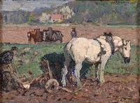 Farmer with Plow
