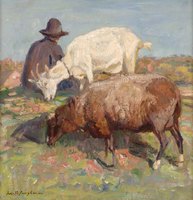 Summer Landscape with Goatherd