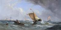 Fishing Boats Hauling Nets near Lowestoft
