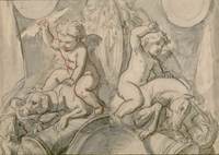 Two Putti Back-to-Back
