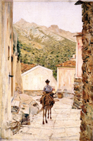 Una via di Poggio all'isola d'Elba