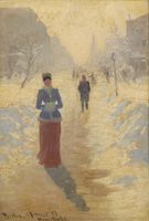 Snowy Street, Berlin