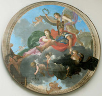 Mars and Venus Crowned by Fame