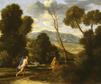 Landscape with a Man Pursued by a Snake