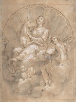 Allegorical Figure of Purity with a Unicorn