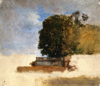 Venise, éude du jardin français