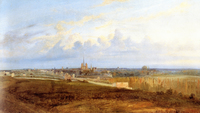 Dijon, vue depuis les Perrières