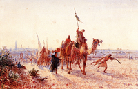 Caravane revenant de la Mecque