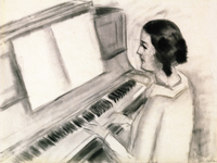 Portrait of Henriette Playing the Piano
