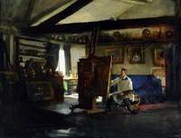 Artist in His Studio