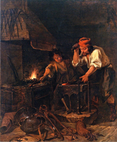A Blacksmith at Work