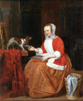 A Woman Playing with a Dog