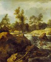 Landscape with Waterfall
