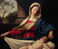 Madonna Adoring the Child (detail)