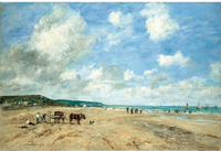 La plage à Deauville