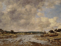 Paysage aux lavandières
