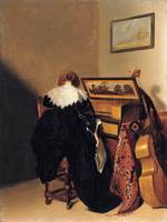 A Lady Seated at a Virginal