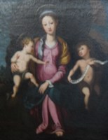Madonna and Child with Saint John