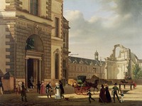 View of the Principal Entrance to the Musée Royal