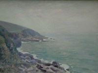 The Coast of Wales in the Fog
