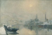 The Seine and the Isle of Lacroix in Winter