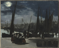Moonlight over the Port of Boulogne