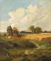 Moulin et champ de blé (Windmill and Wheatfield)
