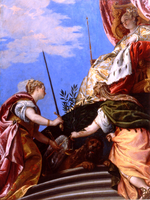 Palazzo Ducale (Sala del Collegio) - Venice Enthroned between Justice and Peace
