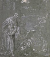 Sts Leonard, Marc and Francis of Assisi Receiving the Stigmata
