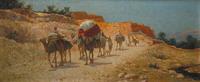 Passage d'une caravane à El-Kantara