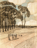 Rolling the Field in Pouldu