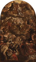 Coronation of the Virgin with Saints and Angels (study)