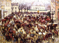 Requisition of Horses, Uccle Town Square