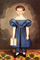 Boy on Stenciled Carpet
