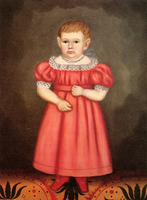 Young Girl in Pink Dress
