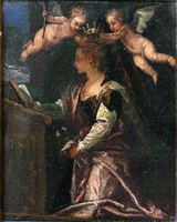 St. Agatha crowned by angels