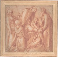Virgin and Child with Saint Elizabeth, the Infant Baptist, Saint Anthony of Padua and a Female Martyr