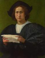 Portrait of a Young Man Holding a Letter