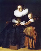 Susanna van Collen, Wife of Jean Pellicorne with Her Daughter Anna