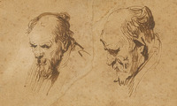 Two Studies of the Head of an Old Man