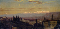 Florence with Mountains in Background