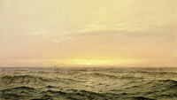 Marine View with Boat on Horizon